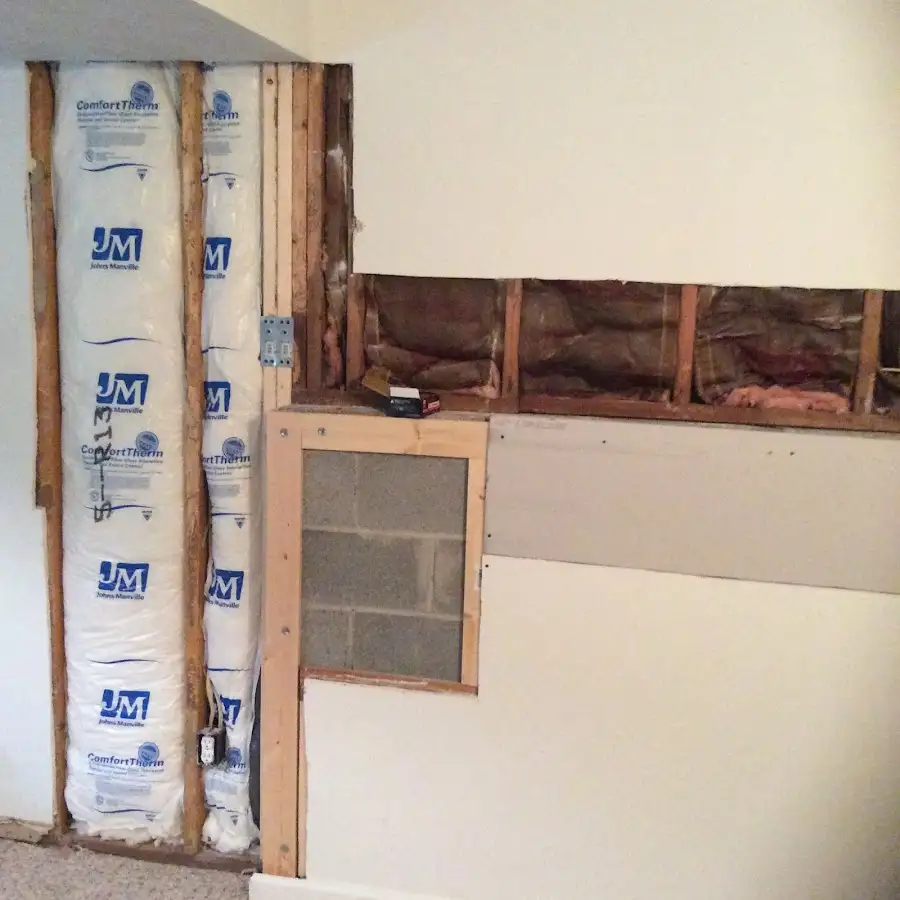 Wall insulation replacement during Contents Cleaning & Restoration in Hastings